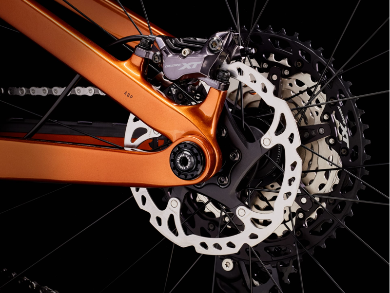 Trek Top Fuel 9.8 XT Full Suspension Mountain Bike 2023 in Pennyflake-7